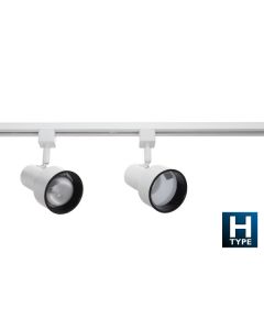 Nicor Lighting 10998WH 3-Light Adjustable Head 4FT Linear Track Lighting Kit