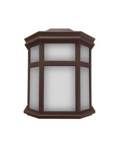 Wave Lighting 220FMF-LR9W-BZ Energy Star Rated 9 Watt LED Decorative Outdoor Non-Corrosive Wall Light Fixture Dimmable 3000K