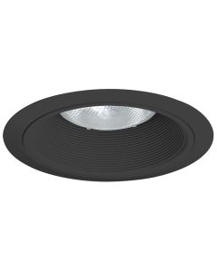 Juno Lighting 24 BBL 6-Inch Baffle Trim, Black Baffle with Black Ring