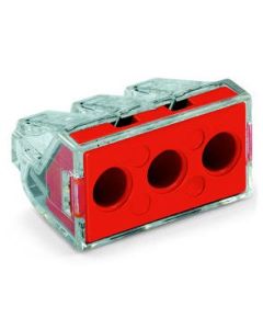 WAGO 773-173/PW25-0005 WALL-NUTS Push-Wire Splicing Red Cover Connector with 3 Conductor for 10 AWG