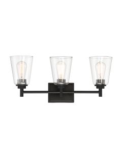 Designer's Fountain Westin 95703 Series 60 Watt 3-Light Vanity Fixture (Matte Black)