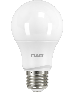 RAB Lighting A19-10-E26 10-Watt A19 Frosted Bulb Dimmable 60W Incandescent Equivalent