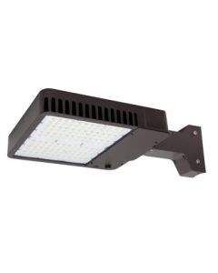 Maxlite AR200UT3-CSBACR 200 Watt LED Slim Area Light Fixture Selectable CCT Dimmable Controls Ready with Straight Arm Mounting