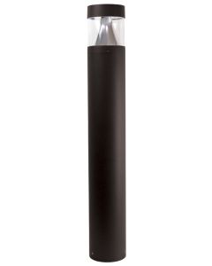 Wave Lighting C202BC-L22S-BZ Wattage and Color Adjustable LED Commercial Bollard Lights Dimmable with Clear Lens
