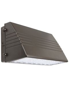 Barron Lighting E110X-27-VS DLC Premium Listed 27 Watt LED Architectural Trapezoid Wallpack Light Fixture Dimmable 100-150W HID Equivalent