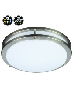 Energetic Lighting E3FMB Series Energy Star Rated LED Round Metal-Trim Flushmount Fixture TRIAC Dimmable