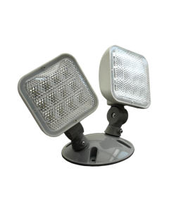 Nicor Lighting ERL4-10 1.2 Watt 9.5-Inch Remote Dual Head LED Wet Location Emergency Light Fixture