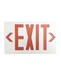 Eiko Red Emergency EXIT SIGN in White Housing