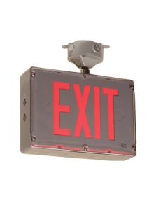 Main Image Mule Lighting SVX-NHZ-1 Hazardous Location Exit Sign with Battery Backup Single Face - Red or Green LEDs