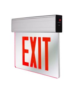 Nicor Lighting EXL2-10UNV-AL-CL 2.3 Watt 12.75-Inch LED Edge Lit Clear-Face Single-Sided Emergency Exit Sign