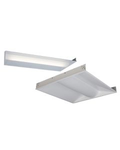 GE Lighting Lumination PVT Series Field Switchable LED Volumetric T-Grid Troffer Light Fixture Dimmable