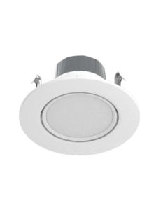 RAB Lighting RA4R89FA120WS 8 Watt 4 Inch Round Field Adjustable LED Retrofit Gimbal Downlight