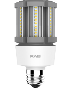 RAB Lighting HID-12-E26 12 Watt Ballast Bypass Post Top Lamp 100-277V - Replaces 50W MH