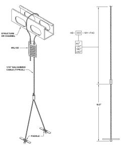 10ftHighBayHangingKit 10 ft 120