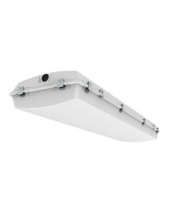 ILP Lighting HZB4-12L DLC Premium Listed 79 Watt 4FT LED Hazardous Location Vapor Tight Highbay Fixture Dimmable with Stainless Steel Latches Replaces 250W MH