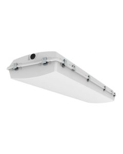 ILP Lighting HZB4-24L DLC Premium Listed 159 Watt 4FT LED Hazardous Location Vapor Tight Highbay Fixture Dimmable with Stainless Steel Latches Replaces 400W MH