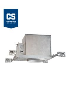 Juno Lighting IC1 W 4-Inch IC rated New Construction Recessed Housing with Push In Electrical Connectors