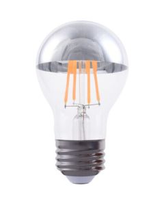 Eiko LED4.5WA19/FIL/SB/827-DIM-G7 4.5 Watt A19 LED Advantage Filament Silver Bowl Decorative Lamp 2700K Dimmable E26 Base