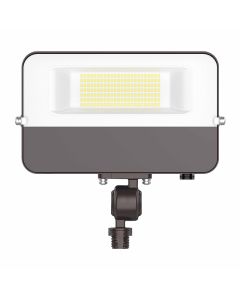 Westgate LFE-50W-MCT-KN DLC Listed LFE Series 50 Watt Compact Flood Light with Adjustable Color and 1/2-Inch Knuckle Mount