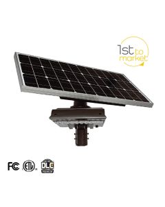 Light Efficient Design SL-SAL-HYB-30W-40K-SF-BK-G2 30-Watt Hybrid LED Solar Area Light 4000K Fixture Replaces 250W HID