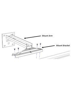 US LED SMT1-1-BK-V  Linear Star Mounting Kit Variable Degree Angle (2-ft to 10-ft) Black