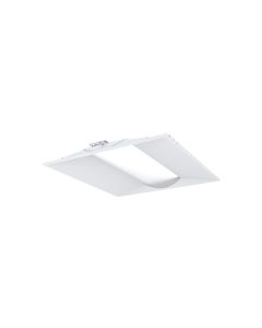 Lithonia Lighting STAKS 2X2 ALO3 SWW7 DLC Listed 2x2-Foot LED Troffer Switchable Lumen Output Wattage and CCT Dimmable