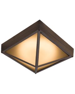 Westgate LRS-D 12 Watt LED Square Residential Light Fixture Dimmable with Pre-Wired Photocell