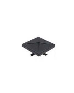 NaturaLED MT-4STC/BK Light Pole Top Cap for 4-Inch Square Pole Black