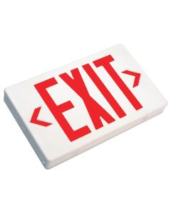 Mule Lighting MXARU LED Exit Sign AC Only Thermoplastic Indoor Damp Location 120/277 Volt Red LED