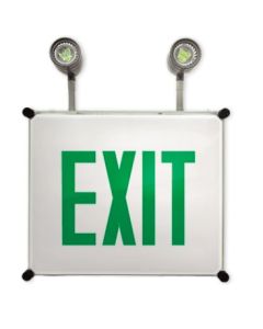 Mule Lighting N4X-EPX LED Exit Emergency Combo Sign Single Face Wet Location
