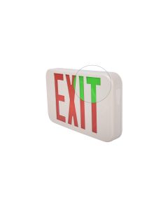 NaturaLED LEDEX-GRN/RED-WH 1-Watt LED Bi-Color Emergency Exit Sign