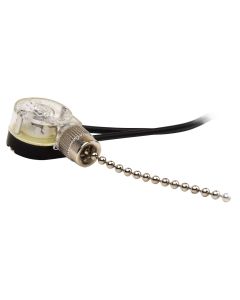 NaturaLED SWCH-ZE109-NI Pull String Switch Nickel for Flush Mount Modern or Decorative Accent