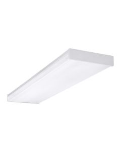 Nicor Lighting ACW-20-4H-UNV 4-Foot LED Wraparound Light Fixture Dimmable Replaces 4-Lamp Fluorescent