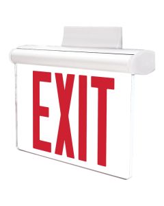 Barron Lighting NY900U-WB-SR New York City Approved Truly Universal LED Edge-lit Exit Sign Light with Battery
