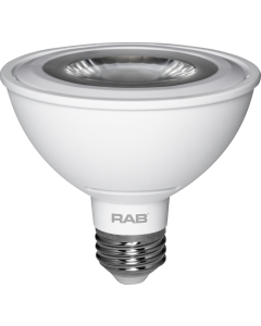 RAB Lighting PAR30S-11 Energy Star Rated 11 Watt LED PAR30S E26 Lamp 120V Dimmable 50W Equivalent