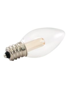 American Lighting PC7-E12 0.5W Premium Grade LED Decorative C7 Transparent Glass Lamp 120V Dimmable - Box of 25