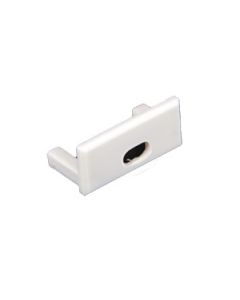 American Lighting PE-HELM-FEED Plastic End Cap with Wire Feed Hole for Trulux Helm Extrusion