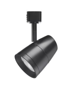 Juno Lighting R600L G2 Dimmable 9.5W LED Trac Head in Black with General Flood Optic, 3500K, 50W Equivalent