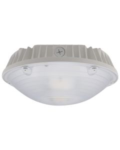 Barron Lighting RCL40 DLC Premium Listed 40 Watt LED Round Canopy Light Fixture Dimmable Replaces 150W HID