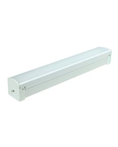 Satco Lighting 65-1102 12 Watt 1 Foot Close-To-Ceiling LED Connectable Strip Light Fixture 120V White Finish 4000K