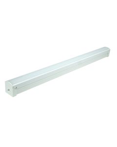 Satco Lighting 65-1103 24 Watt 2 Foot Close-To-Ceiling LED Connectable Strip Light Fixture 120V White Finish 4000K