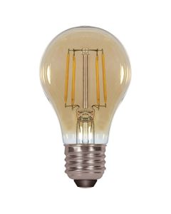 Satco Lighting S9583 4.5 Watt A19 Omni-directional Screw-In LED Filament Light Bulb Lamp E26 Medium Base 120V Dimmable 2200K