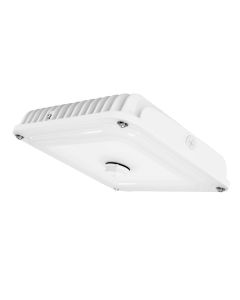 Eiko SCS/PS60/850/UD/W DLC Premium Wattage Adjustable LED Surface Canopy Square Garage 5000K Dimmable Replaces 125W-250W