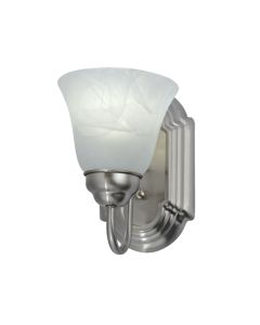 Sunpark 4478-113 Alabaster Glass Shade GU24 Lamp Vanity Light Fixture