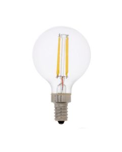 Sylvania 75019 LED3.5G16.5CDIM827FILBL 3.5 Watt ULTRA LED G16.5 Filament Clear Glass Lamp Candelabra Dimmable 2700K Replaces 40W Incandescent