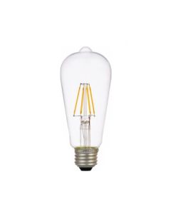 Sylvania 74589 LED6.5ST19DIM827FILG2RP 6.5 Watt ULTRA LED ST19 Filament Clear Glass Lamp Medium Base 2700K Dimmable 60W Equivalent