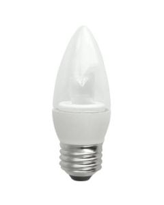 TCP Lighting LED5E26B1130K 5-Watt LED B11 Clear Blunt Deco Lamp Dimmable 3000K E26 40W Equivalent