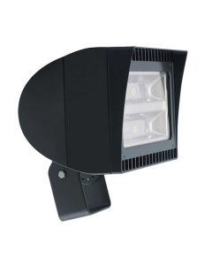 Main Image Black Finish RAB Lighting FXLED105T 105 Watt High Output LED Floodlight Fixture Trunnion Mount 5000K 