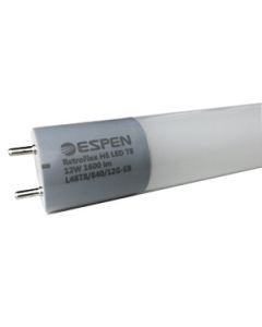 ESPEN Technology L48T8/835/12G-EB RetroFlex Series DLC Listed 48-Inch 12-Watt T8 LED Ballast Compatible Linear Tube Lamp 3500K Dimmable