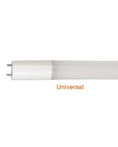 NaturaLED LED14T8/FR18 DLC Listed 14 Watt Universal Direct Wire T8 LED 4ft Linear Tube Replacement Lamp with Frosted Lens and Internal Driver